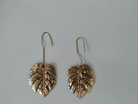 Earrings Monstera - Woodjana