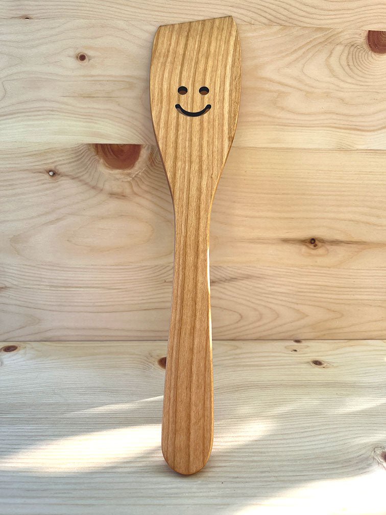 Happy face spatula - Woodjana