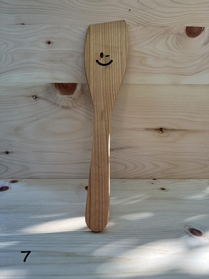 Wooden happy spatula - Woodjana