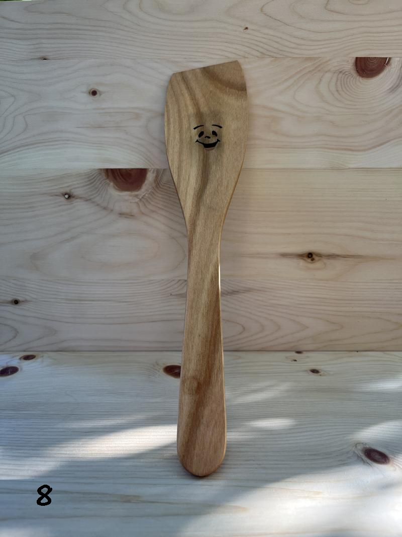 Wooden happy spatula - Woodjana