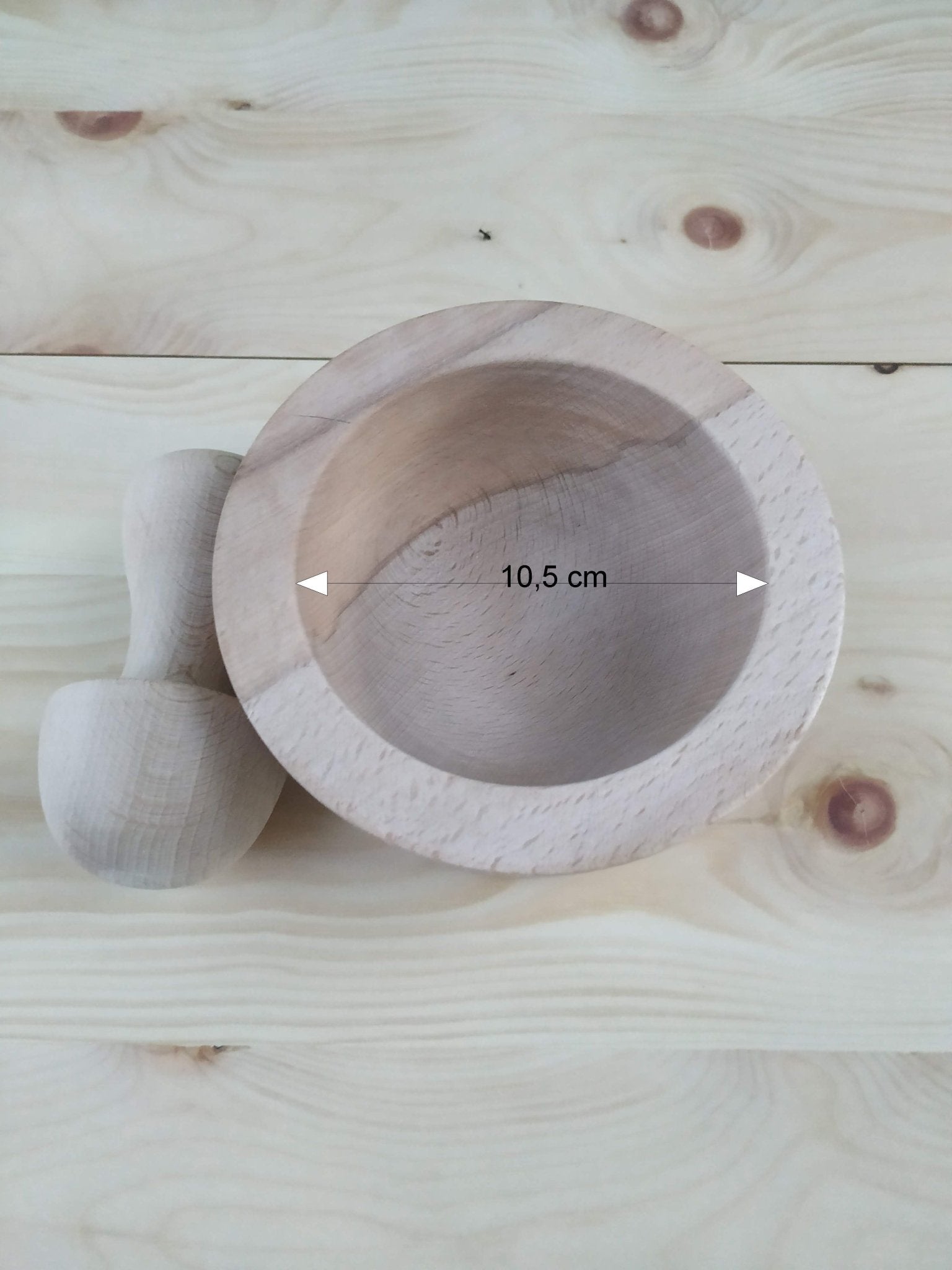 Beechwood pestle with mortar - Woodjana