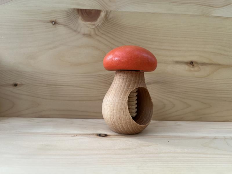 Wooden Nutcracker Mushroom, Nussknacker , Beech Wood Walnut Cracker, Casse-noix En Bois De Hêtre,S chiaccianoci - Woodjana